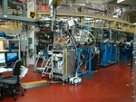 Das Dach im Hintergrund der Beamline lässt die Größe der ALS vermuten
